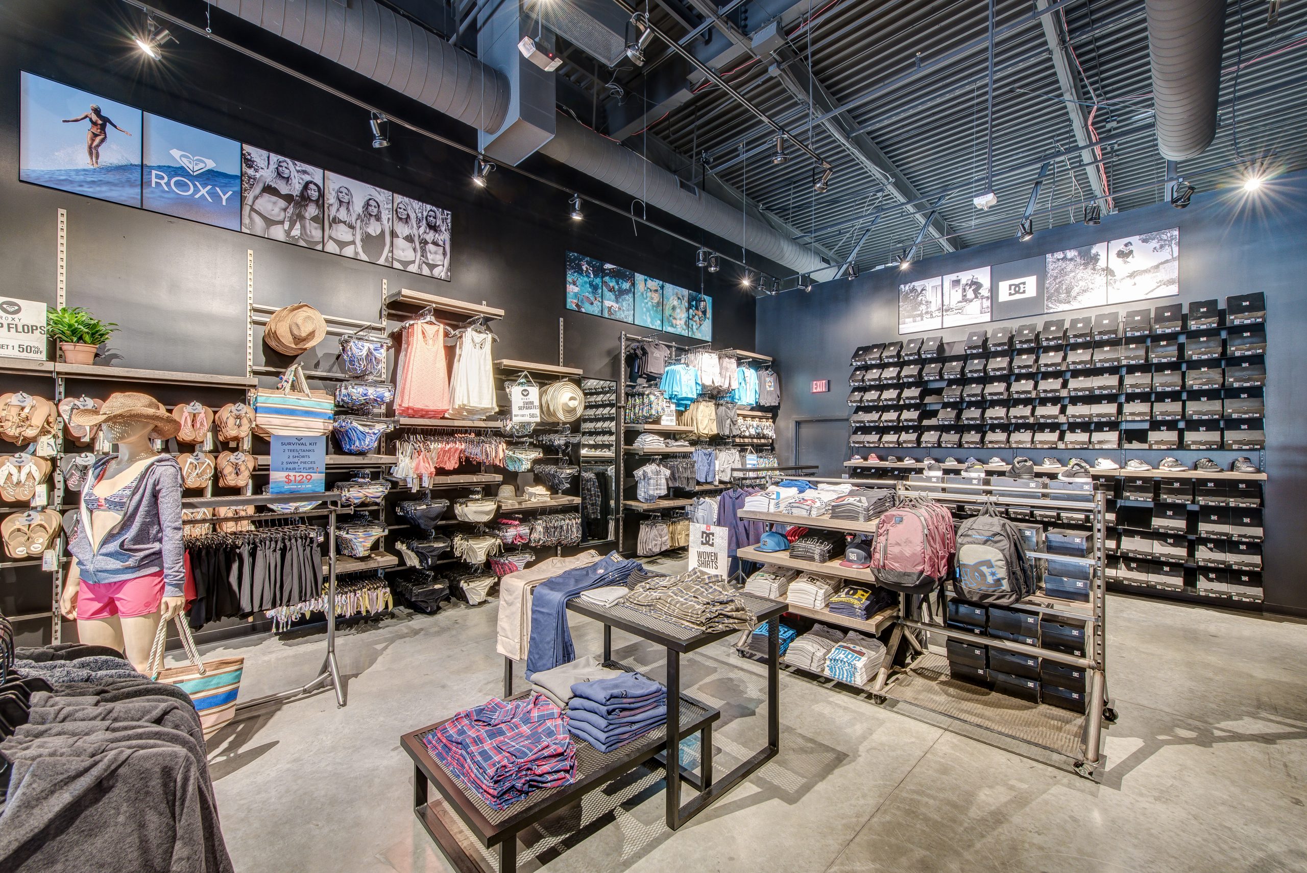 Quiksilver Factory Store Interior Build-out by JRM