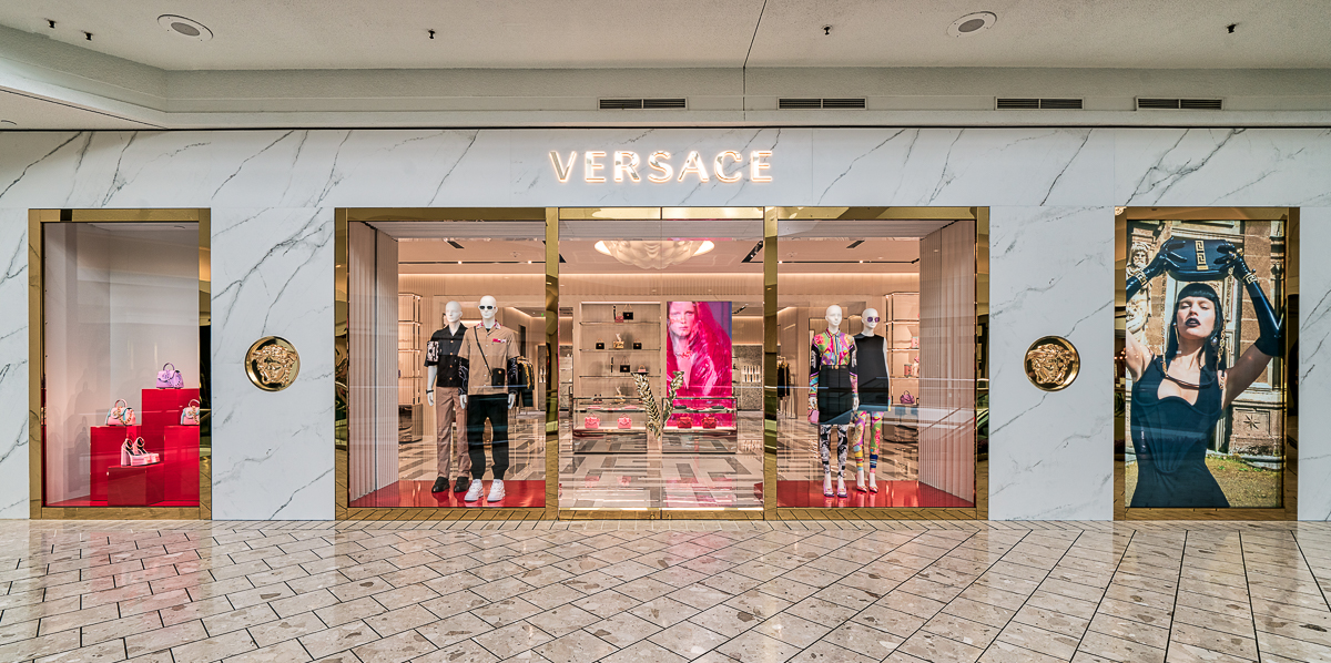Versace Unveils New Boutique In San Diego California's Fashion Valley Mall