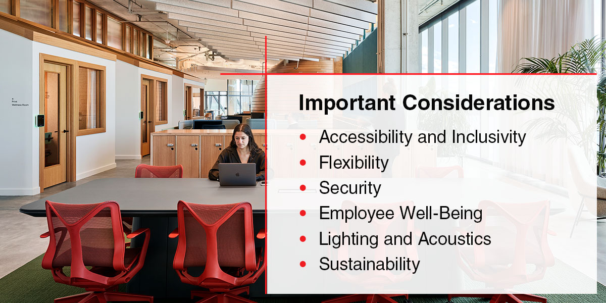 important office design considerations
